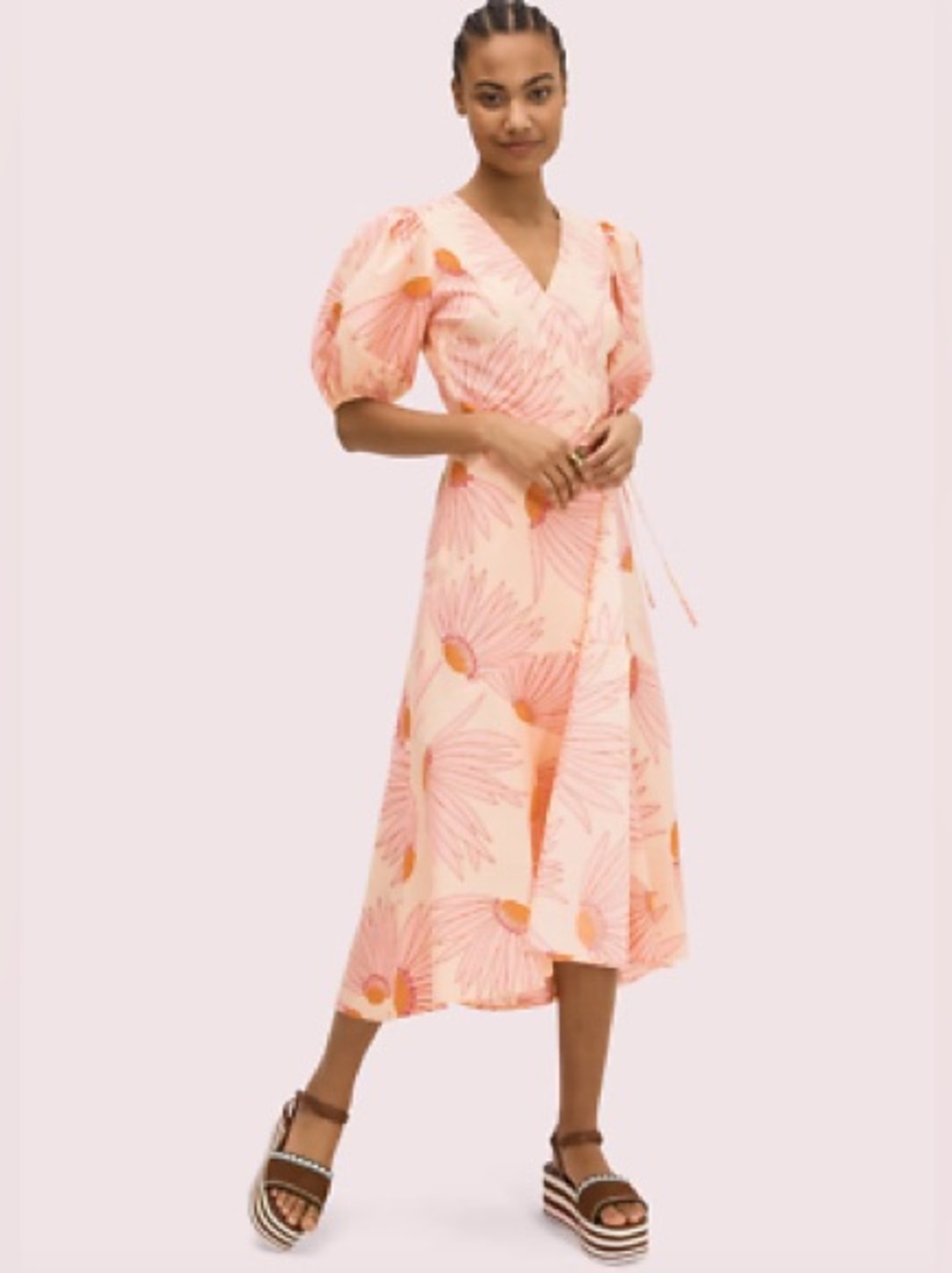 Kate Spade New York- Falling Flowers Wrap Dress